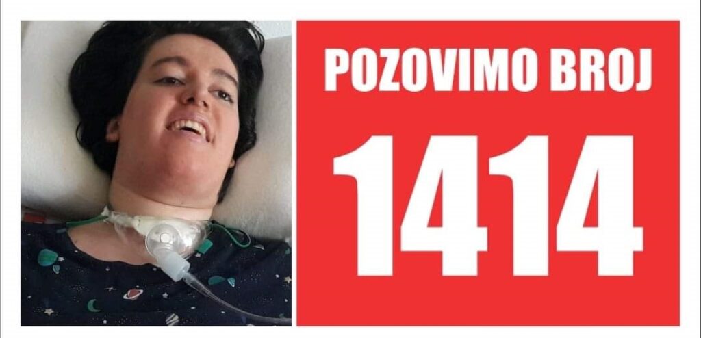 ПОЗОВИТЕ 1414: Помозимо Милани Гајић и обољелима од Лафорине болести