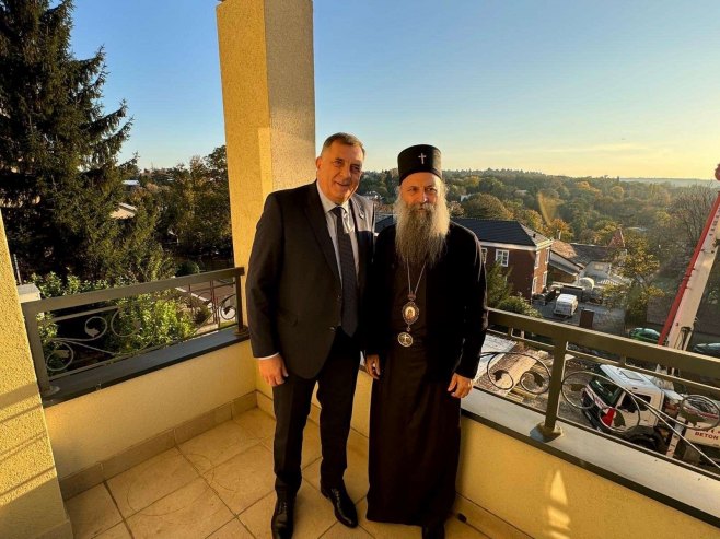 DODIK U BEOGRADU: Predsjednik Srpske razgovarao sa patrijarhom Porfirijem o važnim temama (FOTO)