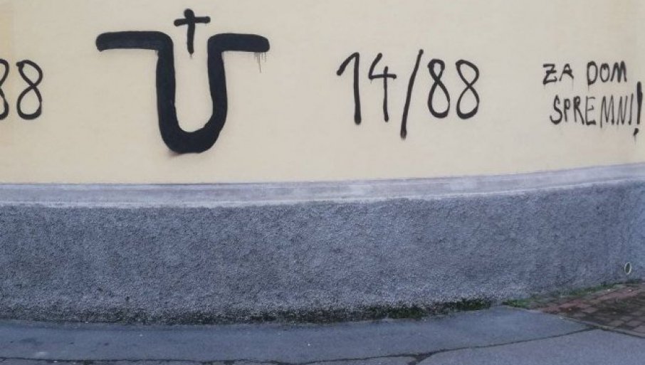 HRVATI POZIVAJU NA UBIJANJE SRBA: Ustaški grafiti osvanuli u Sinju