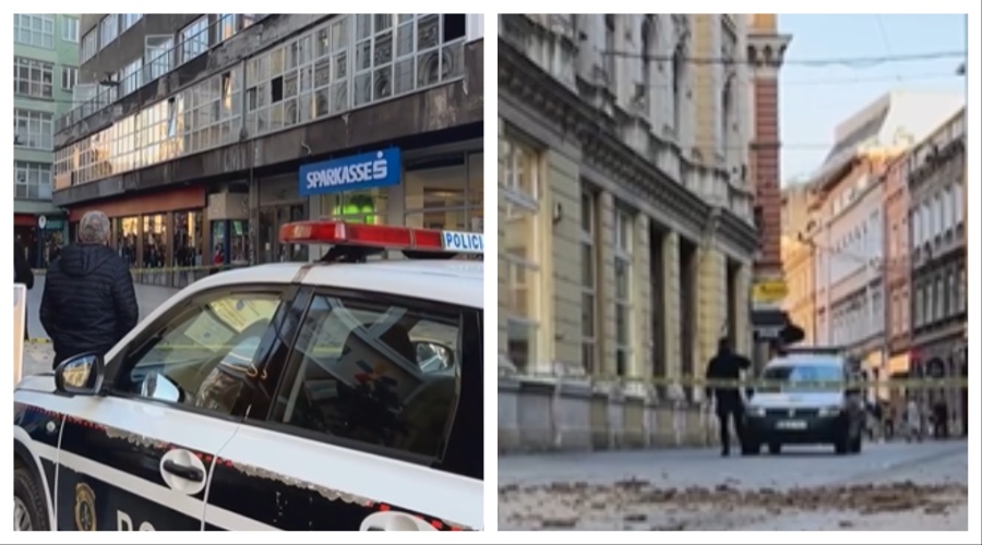 SARAJEVO POSTAJE KRITIČNO ZA ŠETNJU: Obrušila se fasada u Ferhadiji (FOTO)