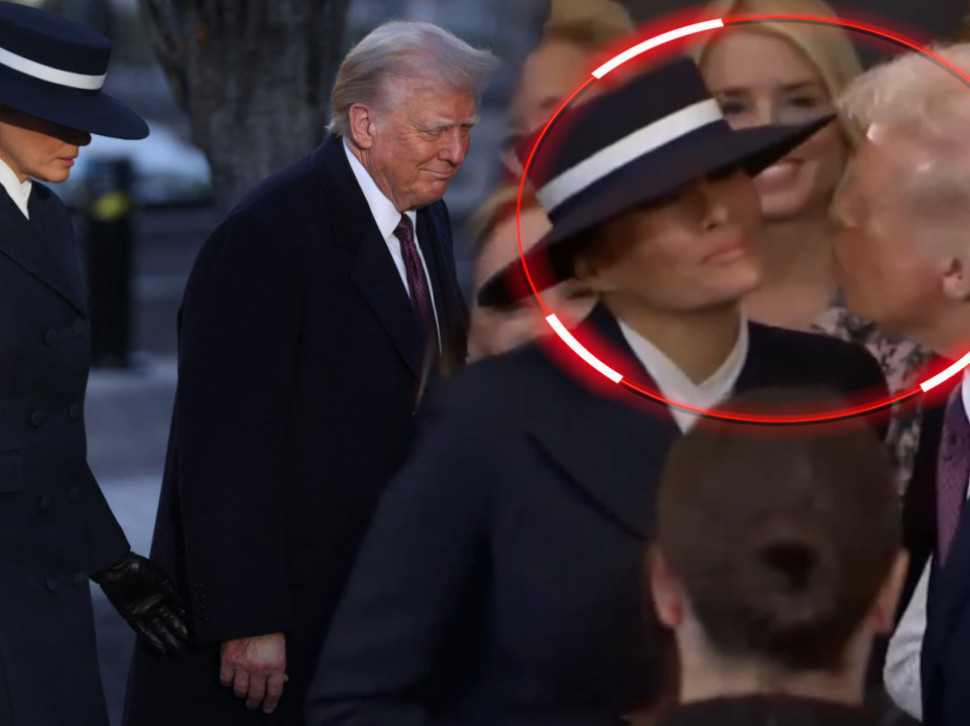 СНИМАК НАСМИЈАО СВИЈЕТ: Меланија и Доналд Трамп у необичној ситуацији на инаугурацији