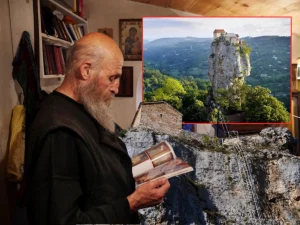 TRIDESET GODINA ŽIVI IZOLOVAN OD SVIJETA: Monah, nekadšnji robijaš, živi sam na steni visokoj 40 metara