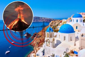 PANIKA U SANTORINIJU: Ljudi čuju zvuke poput eksplozije, da li je moguće da dođe do erupcije vulkana? (VIDEO)