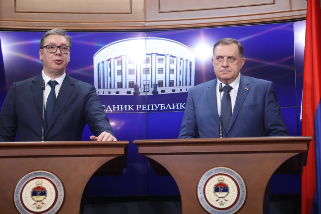 „RAZGOVOR JE JEDINO RJEŠENJE“: Vučić pozvao na jedinstvo, Dodik poručio – Spreman sam da razgovaram sa predstavnicima svih naroda u BiH