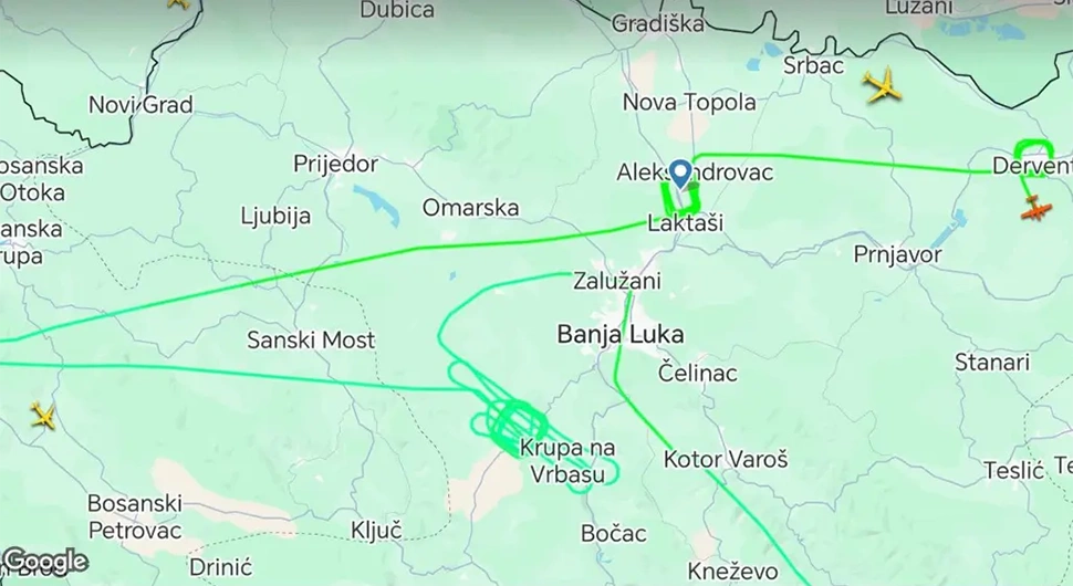 BRITANSKI AVION NADLIJETAO SRPSKU: Poletio iz Sarajeva, poznata putanja leta