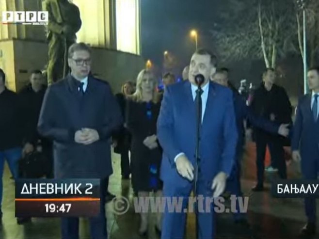 DODIK ZAHVALIO GRAĐANIMA: Hvala što ste dočekali pravog prijatelja Srpske, Aleksandra Vučića!