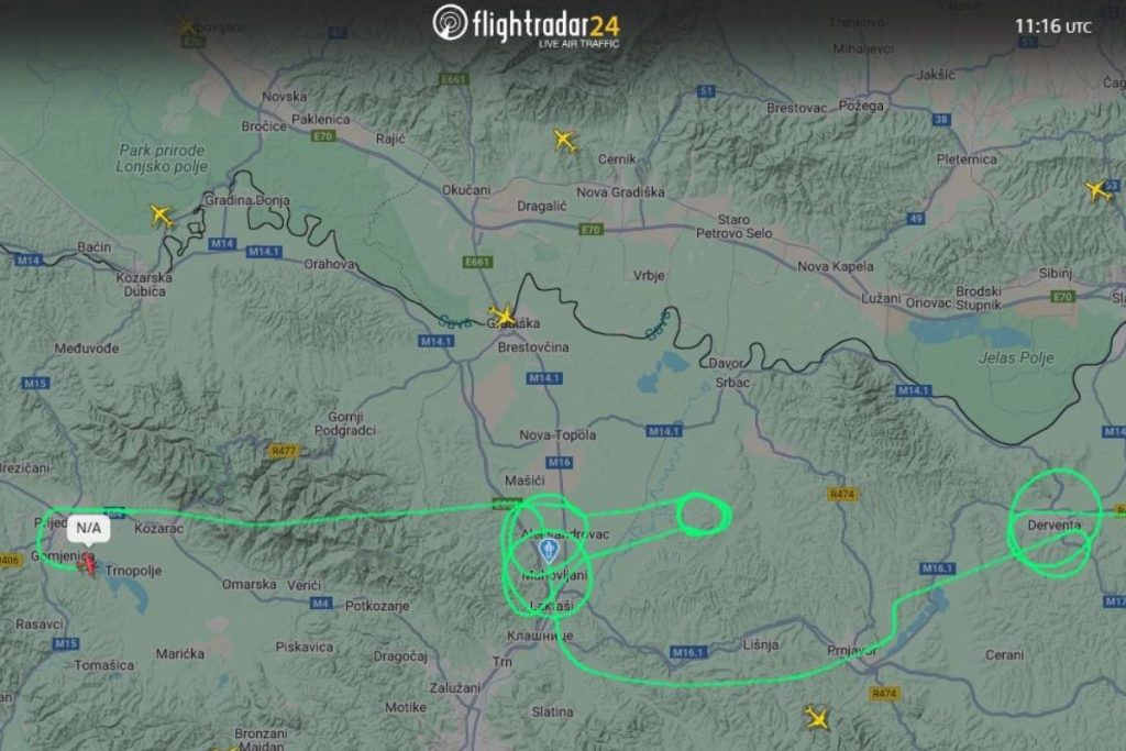 MISTERIOZNI AVION KRUŽI IZNAD BANJALUKE: Poletio iz Sarajeva, pa se uputio prema gradovima u Srpskoj