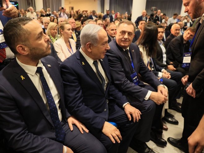 DODIK I NETANJAHU NA KONFERENCIJI O ANTISEMITIZMU: Srpski i jevrejski narod povezuje istorija stradanja, ponosa, otpora i opstanka (FOTO)