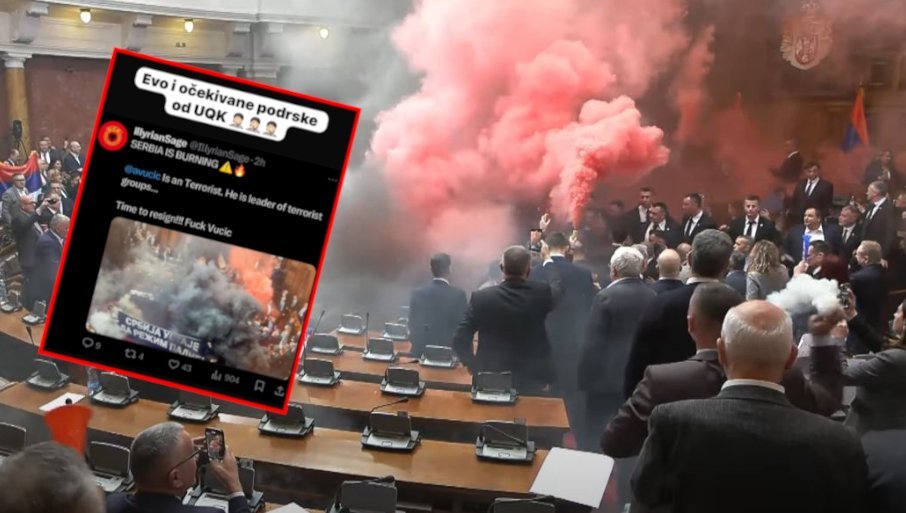 ALBANSKI TERORISTI SLAVE HAOS U SKUPŠTINI: „Srbija gori, je*i Vučića“ (FOTO)