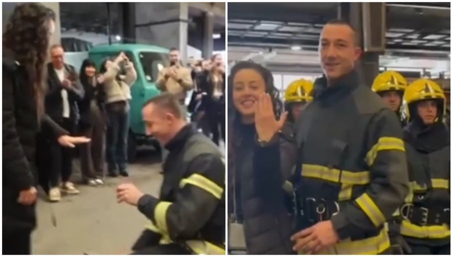VATROGASAC ZAPROSIO DJEVOJKU: Svi se oduševili kako je to izgledalo (VIDEO)