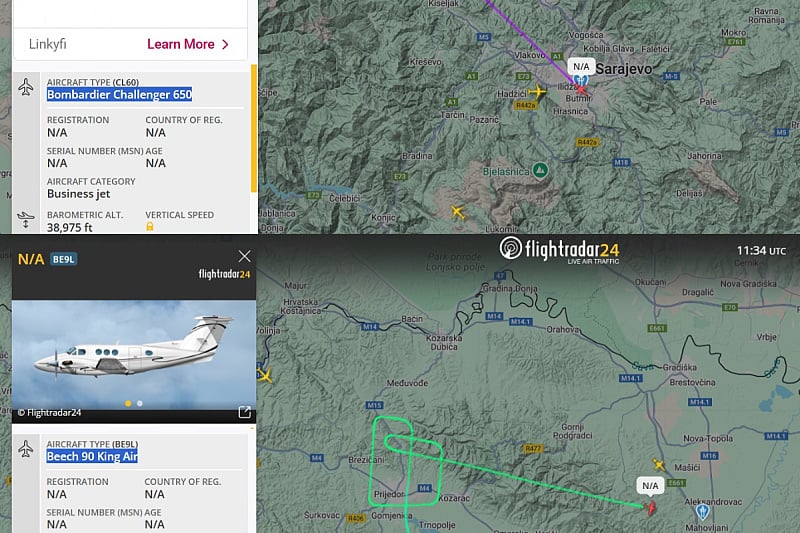 POJAČAN NADZOR IZNAD LAKTAŠA I BANJALUKE: Američki i britanski izviđački avioni kruže iznad Srpske