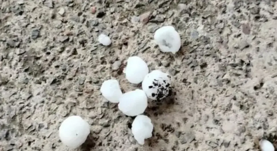 PADAO GRAD VELIČINE TENISKE LOPTICE: Apokaliptične scene (VIDEO)