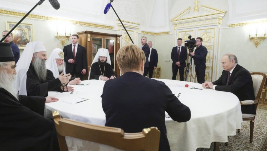 „VUČIĆ STIŽE U MOSKVU“ Cio razgovor Putina i patrijarha Porfirija: Obojena revolucija u Srbiji mora biti pobijeđena
