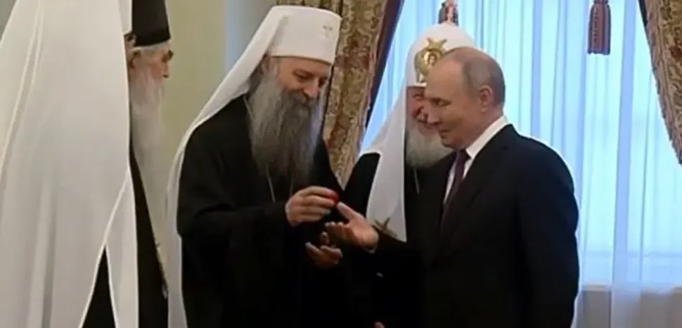 „RADUJE NAS ŠTO VAS VIDIMO OVDJE“ Putin se sastao sa Patrijarhom Porfirijem u Rusiji