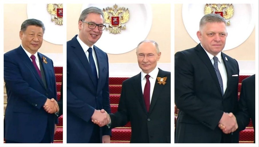 LIDERI NA OKUPU: Vučić rame uz rame sa Sijem, Putinom, Ficom (FOTO)