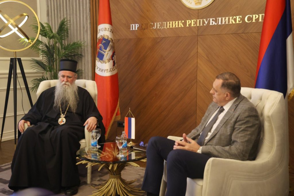 DODIK RAZGOVARAO SA MITROPOLITOM JOANIKIJEM: „Republika Srpska i Srpska pravoslavna crkva imaju odličan odnos“