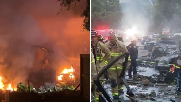 STRAŠNA NESREĆA U SAD: Srušio se avion u San Dijegu, pao na kuće (VIDEO)