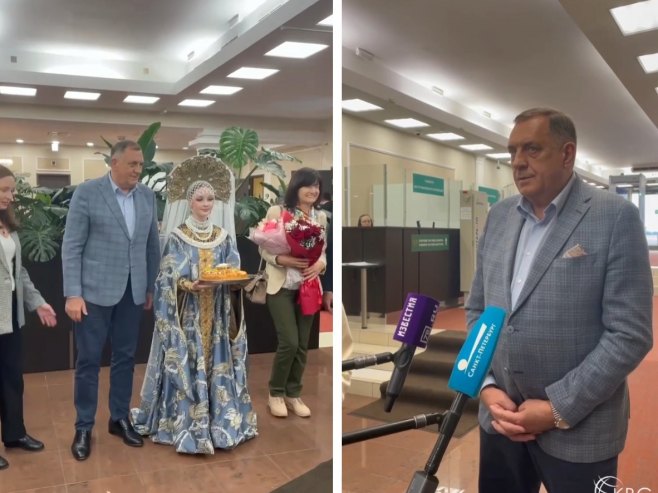 DODIK U RUSIJI: Predsjednika Srpske na aerodromu dočekao predsjednik Komiteta za vanjske poslove Sankt Peterburga (VIDEO)