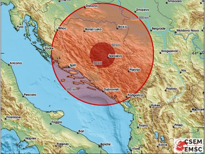 ZEMLJOTRES U BiH: Treslo se tlo kod Bugojna