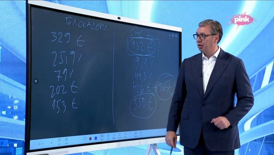 VUČIĆ UPOREDIO STANJE U SRBIJI, PRIJE I POSLIJE: Prosječna plata za vrijeme bivše vlasti je bila 329 evra, navodi, a za vrijeme SNS 932 evra