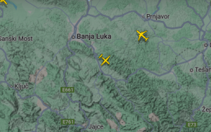 POLETIO IZ SARAJEVA: Avion EUFOR-a kruži iznad Banjaluke