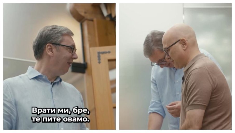 MAJSTORI U KUHINJI: Vučić i Vučević pokazali kako prave sendviče (VIDEO)