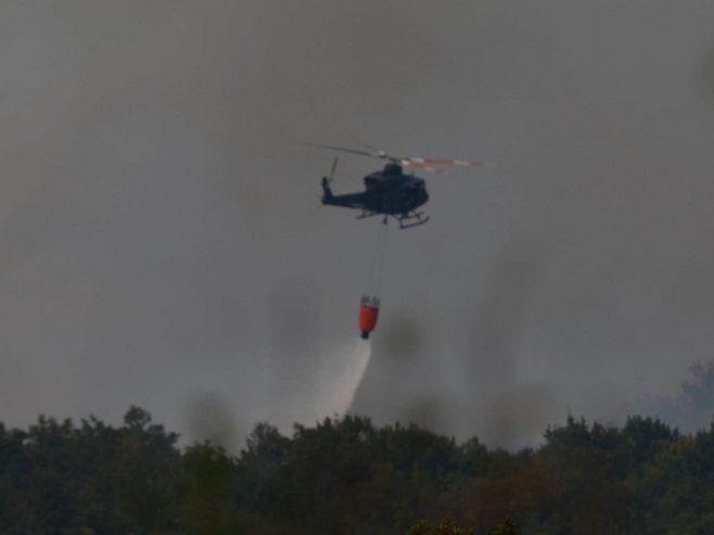 VATRA ZAHVATILA ŠUMU: Požar kod Nikšića gasi više helikoptera Vojske i avion iz Ujedinjenih Arapskih Emirata