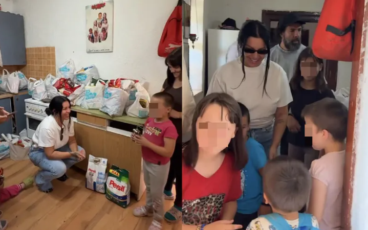 DIRLJIV PRIZOR IZ  BAČKE PALANKE: Seka Aleksić pokazala svoju humanost, pjevačica pomogla porodici sa 7 djece (VIDEO)