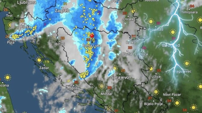 TEŠKA NOĆ PRED GRAĐANIMA BiH:  Ovim mjestima prijete poplave i odroni