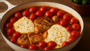 NAPRAVITE VEČERU ZA SAMO POLA SATA: Sočna piletina sa čeri paradajzom (RECEPT)