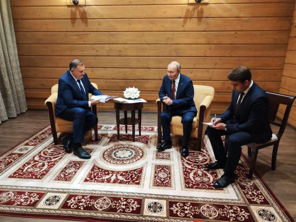 DODIK SE SASTAO SA PUTINOM U SOČIJU: „Razgovor je bio veoma otvoren i fer“