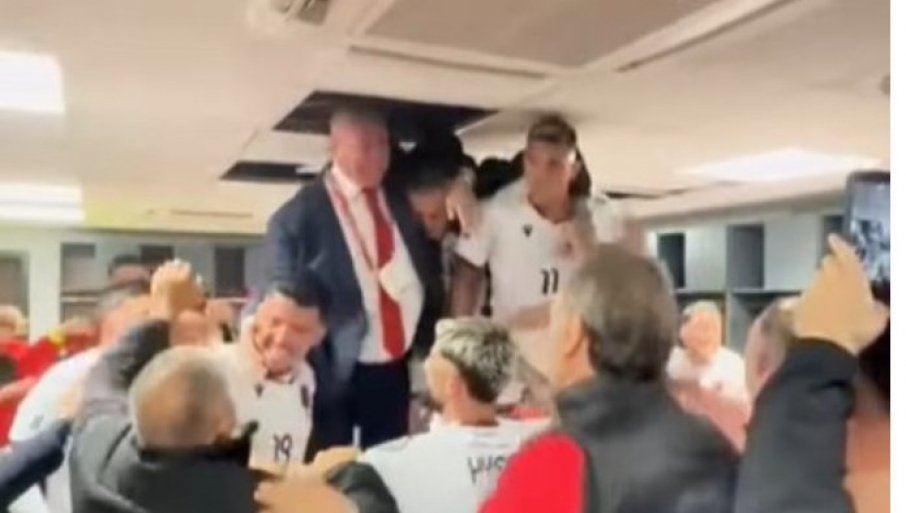 SKANDAL KAKAV SE NE PAMTI! Potpredsjednik UEFA sa Albancima lomio svlačionicu u Leskovcu (VIDEO)