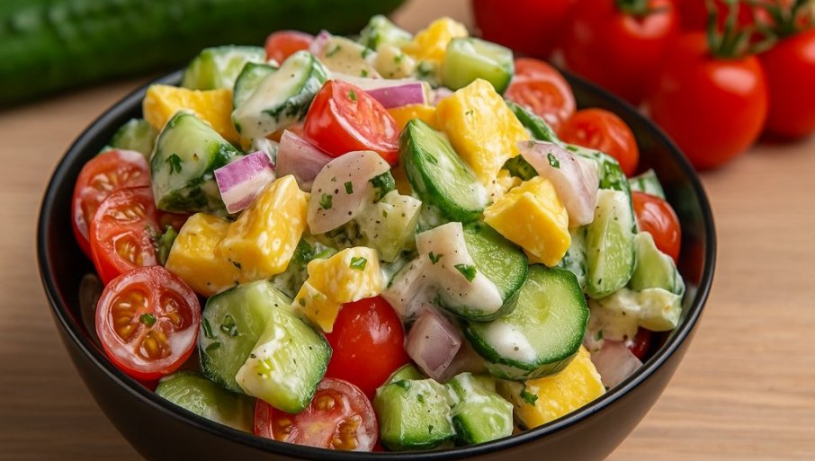 SALATA OD POVRĆA I JAJA: Lagana a preukusna