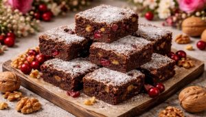 ИДЕАЛАН КОЛАЧ ЗА ПРАЗНИКЕ: Направите чоколадне брауније са брусницама