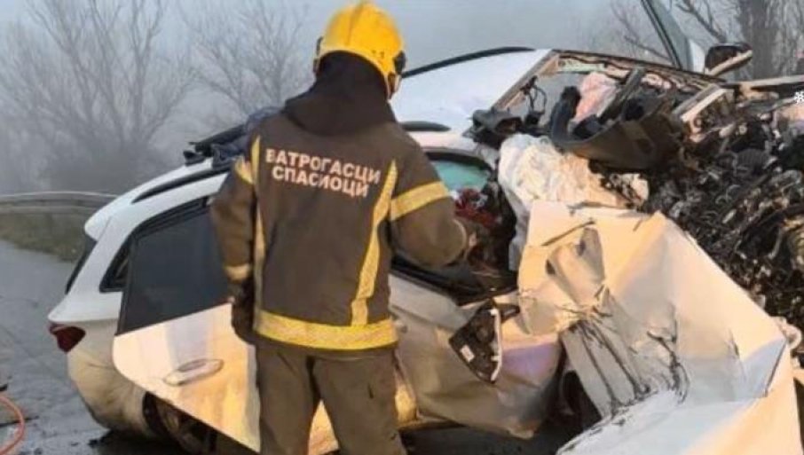 PRVE FOTOGRAFIJE NESREĆE NA AUTO-PUTU KA NIŠU: Auto njemačkih tablica sletio sa puta, dvoje poginulih (FOTO)