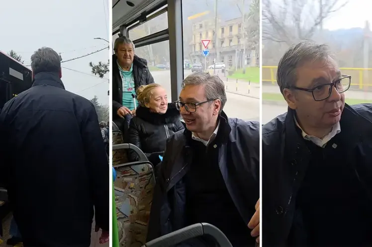 „OVO ĆU ČEŠĆE DA RADIM“: Vučić se vozio gradskim prevozom u Nišu (VIDEO)
