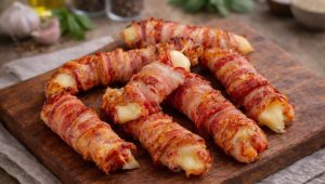 РАЈ ЗА ГУРМАНЕ: Печени штапићи са сиром и сланином (РЕЦЕПТ)