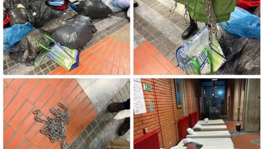 БЛОКАДЕРИ СЕ ПРЕТВОРИЛИ У ШТРОКАДЕРЕ: Филозофски факултет изгледа као депонија смећа (ФОТО)