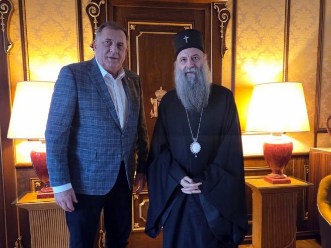 DODIK SA PATRIJARHOM PORFIRIJEM: SPC kroz vijekove čuvala naš identitet, sabornost i snagu (FOTO)
