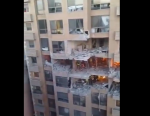 POGOĐENA STAMBENA ZGRADA U BEJRUTU: Presretnute rakete u Kataru (VIDEO)