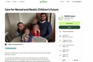 PRIKUPLJENO 100.000 KM: Ljudi širom svijeta pokazali solidarnost sa porodicom preminulog sveštenika i popadije