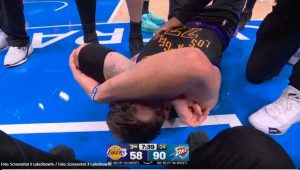 DONČIĆ ZBOG POVREDE NAPUSTIO TEREN: Kakav peh za slovenačkog košarkaša i Lejkerse (VIDEO)