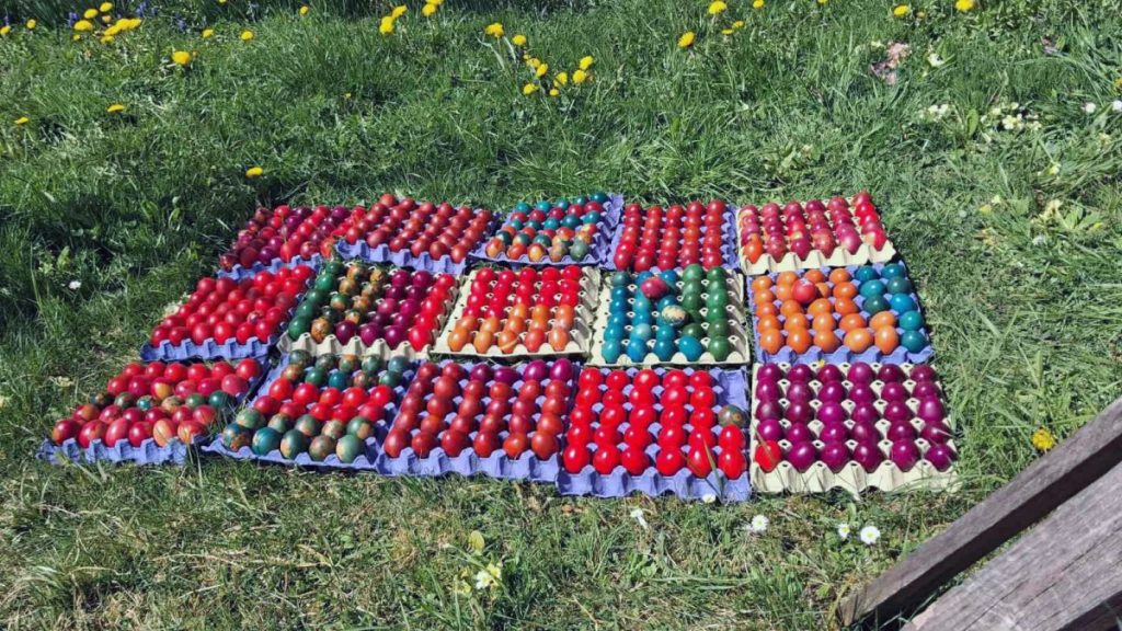 OFARBALE I NAŠARALE 4.000 JAJA: Članice Kola srpskih sestara u Palama vrijedno rade za stare i ugrožene (FOTO