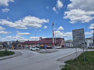 GRADI SE KRUŽNI TOK NA ULAZU U PALE: Projekat koji će obezbjediti bolji protok vozila i veću bezbjednost pješaka (FOTO)