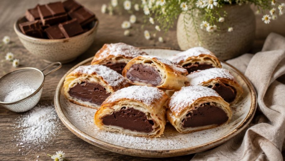 ŠTRUDLA SA ČOKO KREMOM: Ovu poslasticu morate probati (RECEPT)