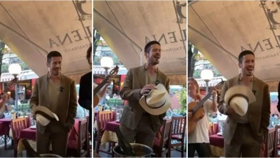 NIKOLA ROKVIĆ ZAPALIO SKADARLIJU: Zapjevao sa šeširom u ruci zapevao i oduševio prolaznike (FOTO/VIDEO)