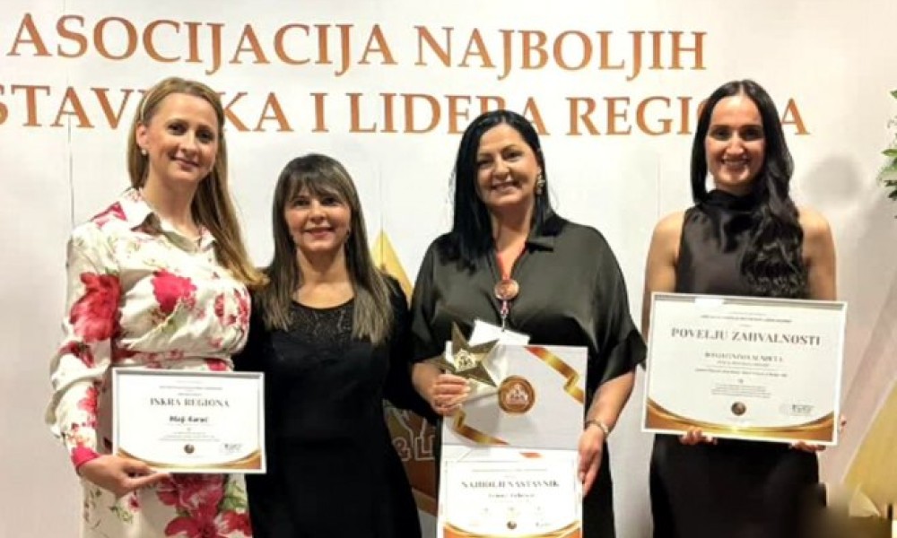 NASTAVNICA IZ BANJALUKE PROGLAŠENA NAJBOLJOM U REGIONU: Veliko priznanje za Jelenu Vrhovac