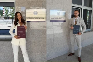 ISTORIJSKI USPJEH NA PALAMA: Sofija i Petar diplomirali sa čistim desetkama na Ekonomskom fakultetu