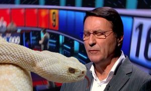 MUK U STUDIJU: Zmija se obmotala oko Memedovićevog vrata (VIDEO)