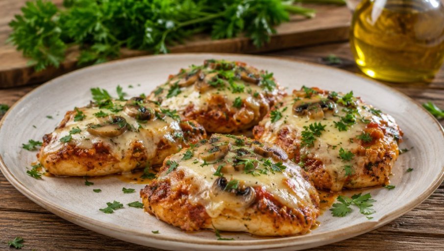 PILETNA SA PEČURKAMA I TOPLJENIM SIROM: Idealan nedjeljni ručak (RECEPT)
